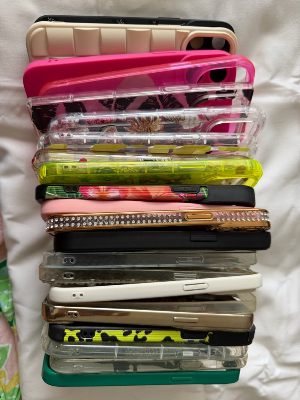 Mixed Color Assorted Apple 14 Pro Max Phone Case Bundle - Multiple Bright Design - Picture 5 of 5